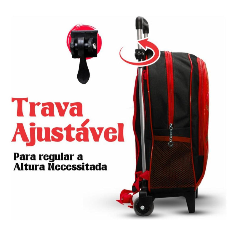 Mochila Escolar Infantil Rodinha - Menino - Homem Aranha